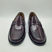 MOCASÍN DE ANTIFAZ EN PIEL BURDEOS