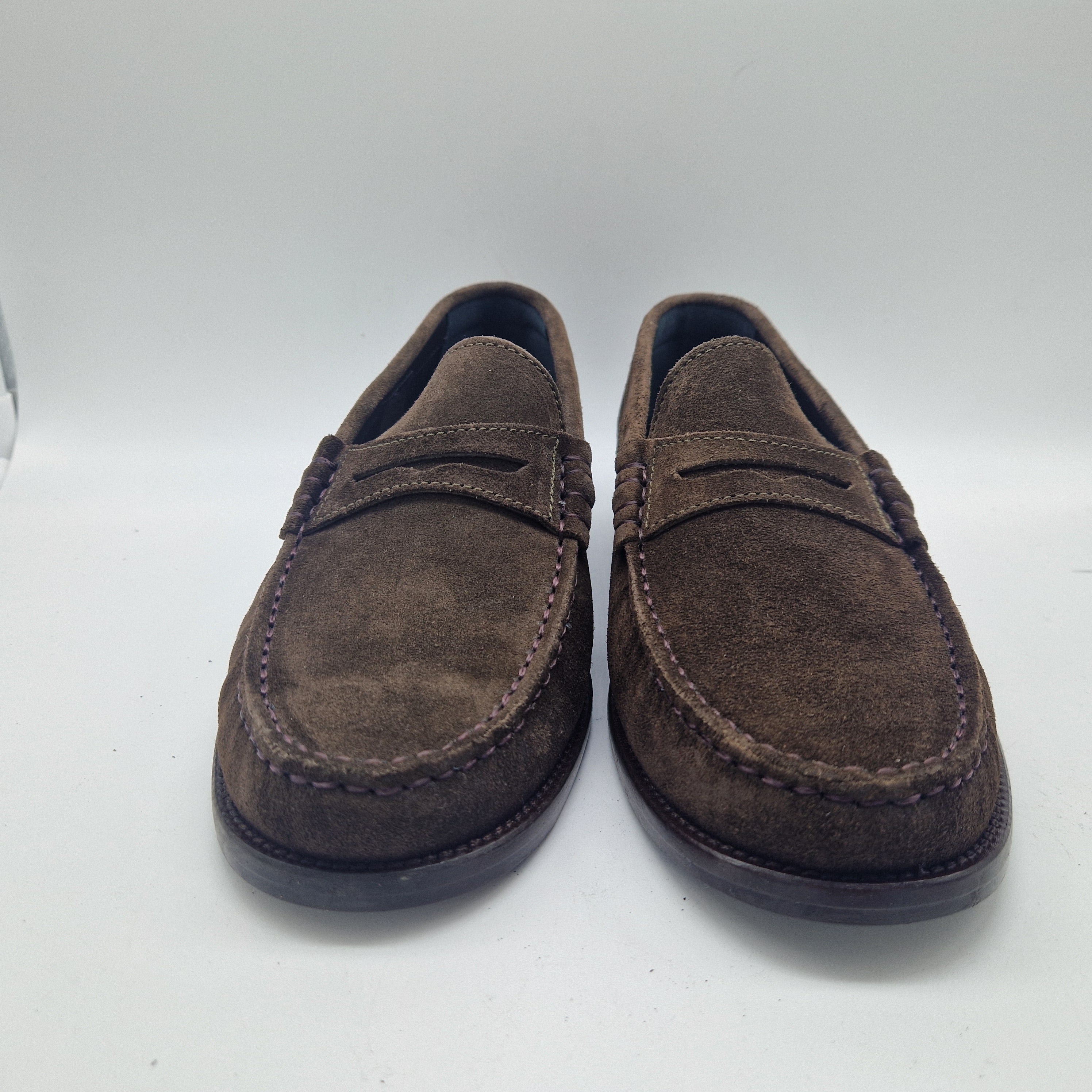 MOCASÍN DE ANTIFAZ EN SERRAJE MARRÓN