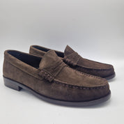 MOCASÍN DE ANTIFAZ EN SERRAJE MARRÓN