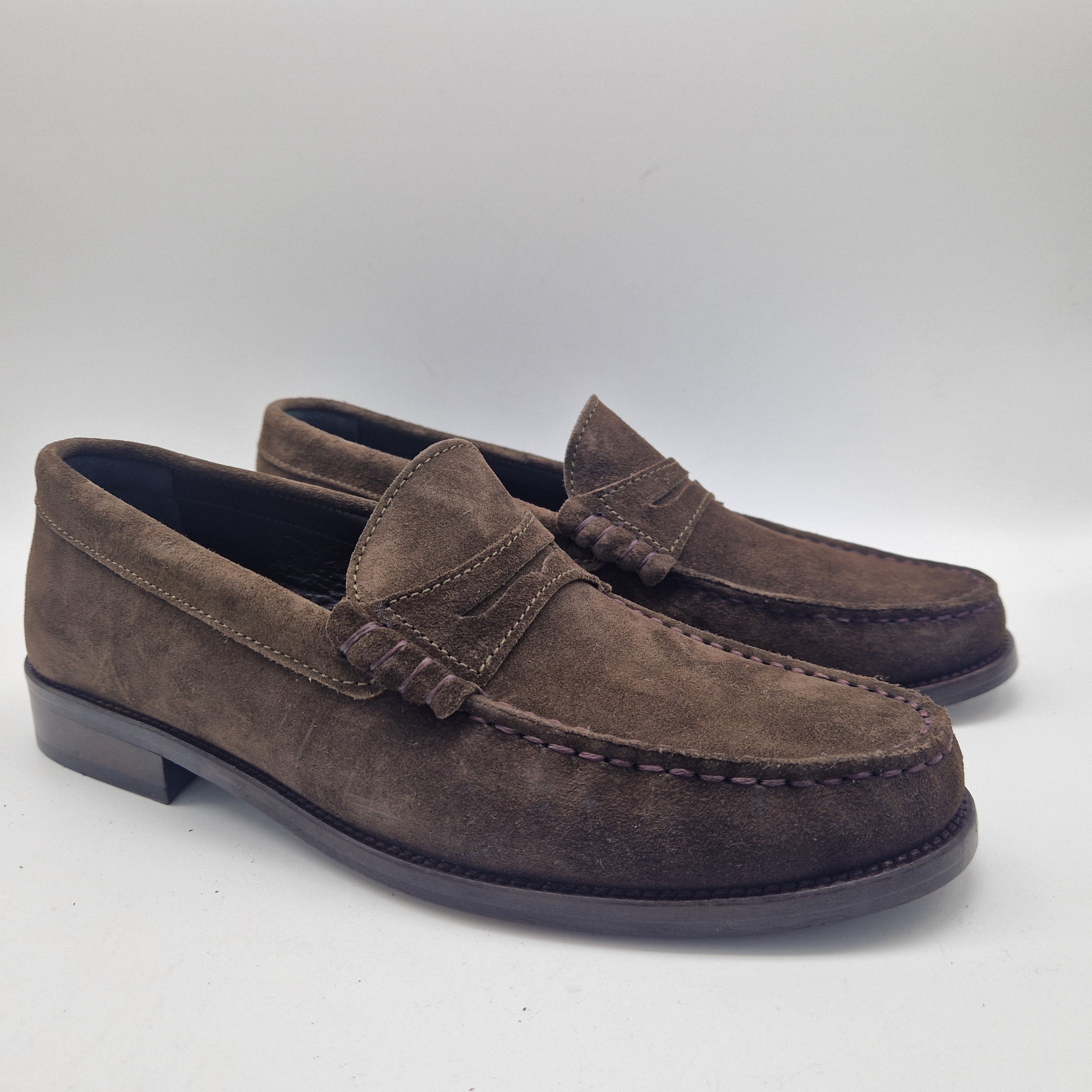 MOCASÍN DE ANTIFAZ EN SERRAJE MARRÓN