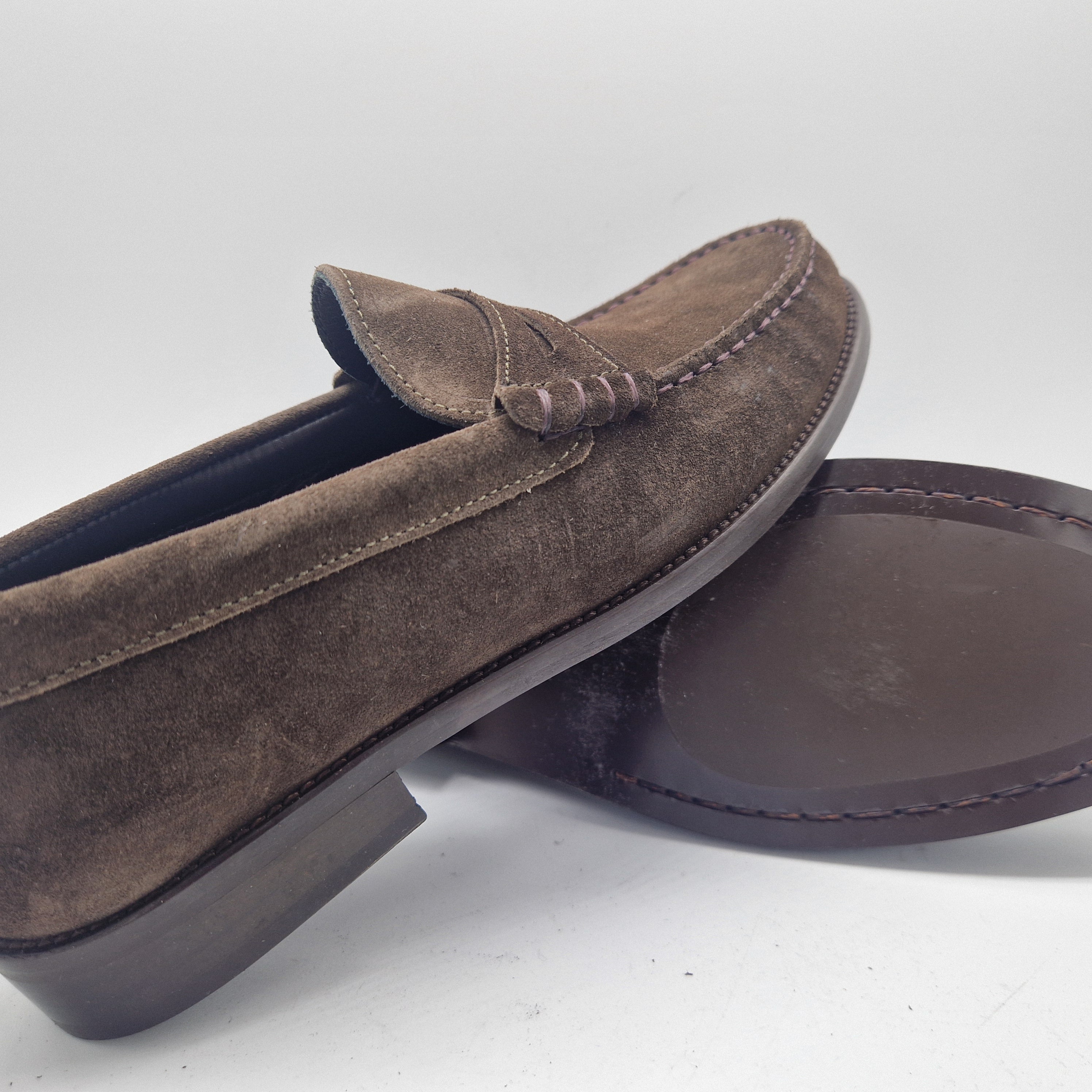 MOCASÍN DE ANTIFAZ EN SERRAJE MARRÓN