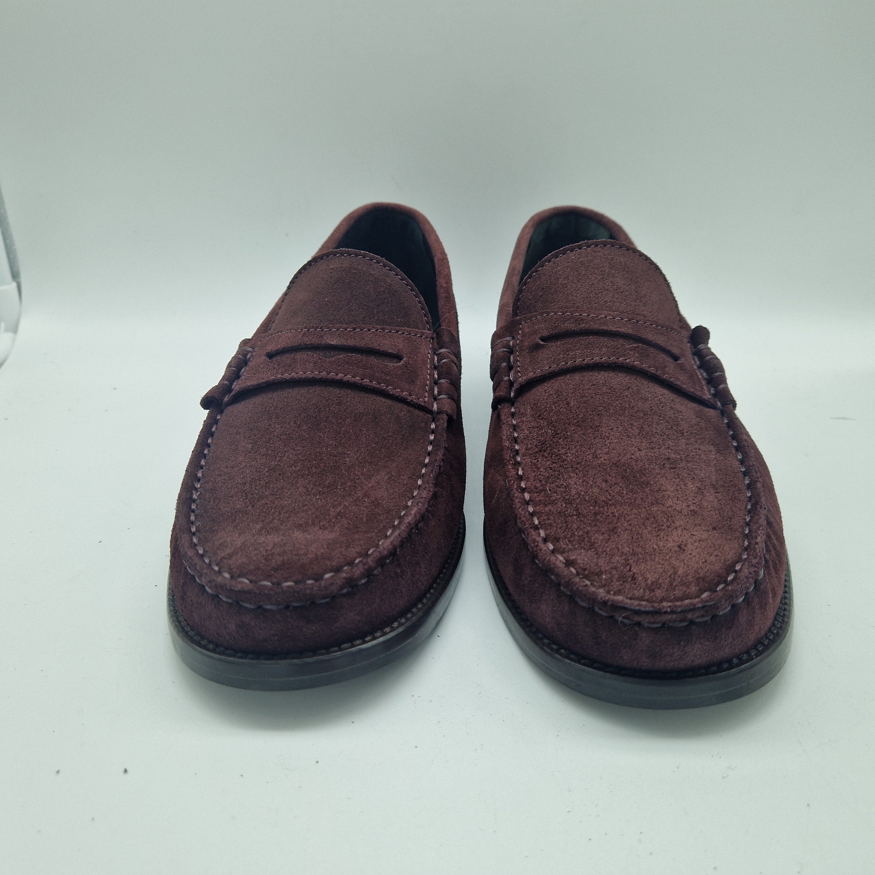 MOCASÍN DE ANTIFAZ EN SERRAJE BURDEOS