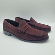 MOCASÍN DE ANTIFAZ EN SERRAJE BURDEOS