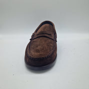 MOCASÍN DE ANTIFAZ EN SERRAJE MARRÓN