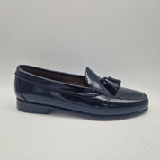 CASTELLANO DE BORLAS EN PIEL NEGRA -71843