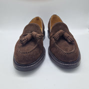 CASTELLANO DE BORLAS EN SERRAJE MARRÓN