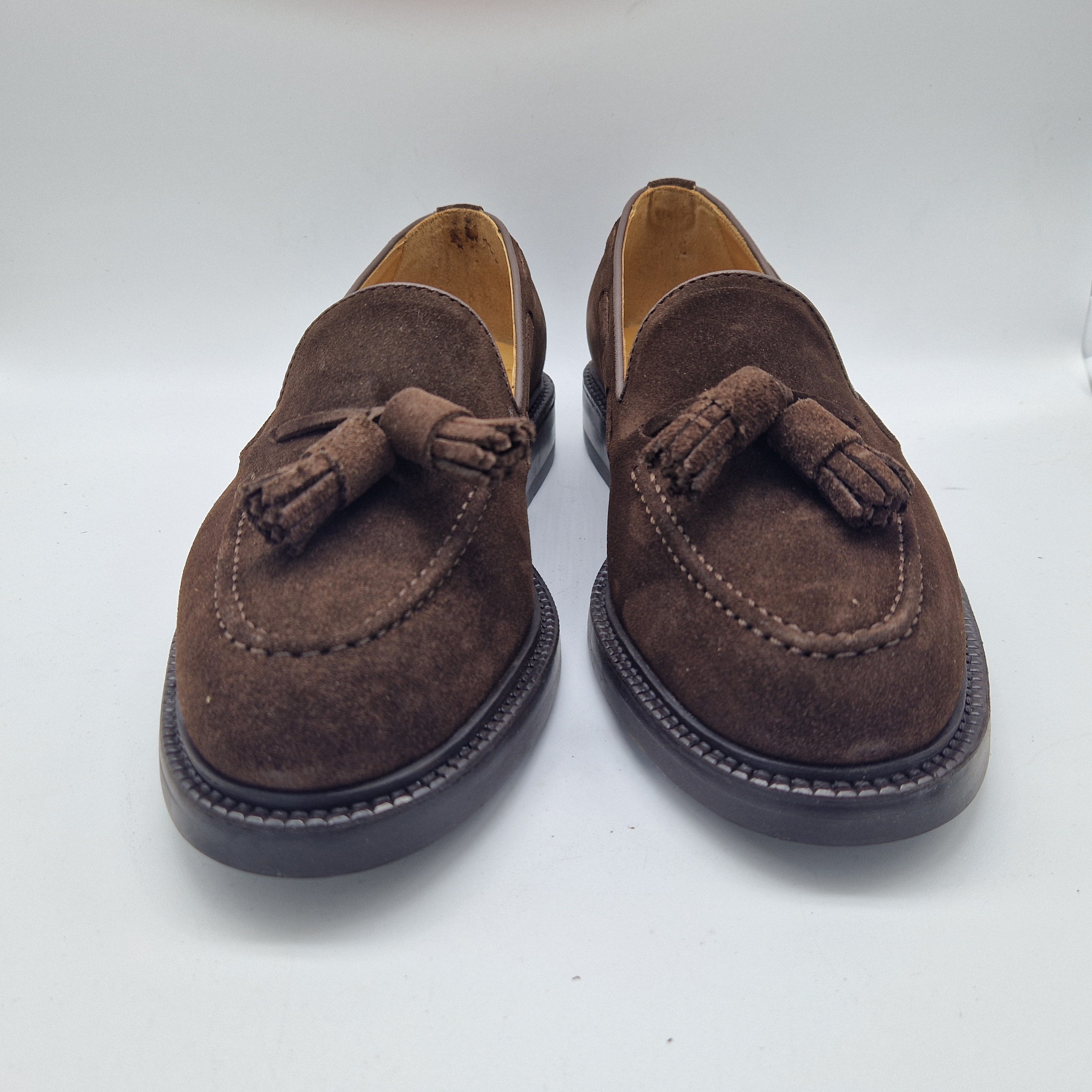 CASTELLANO DE BORLAS EN SERRAJE MARRÓN