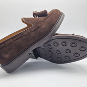 CASTELLANO DE BORLAS EN SERRAJE MARRÓN