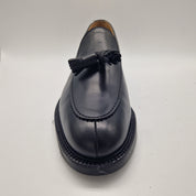 CASTELLANO DE BORLAS EN PIEL NEGRA