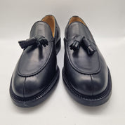 CASTELLANO DE BORLAS EN PIEL NEGRA