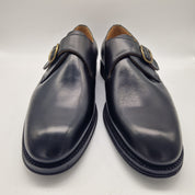 ZAPATO DE HEBILLA EN PIEL NEGRA