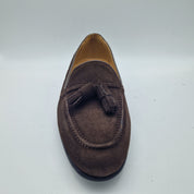 CASTELLANO DE BORLAS EN SERRAJE MARRÓN