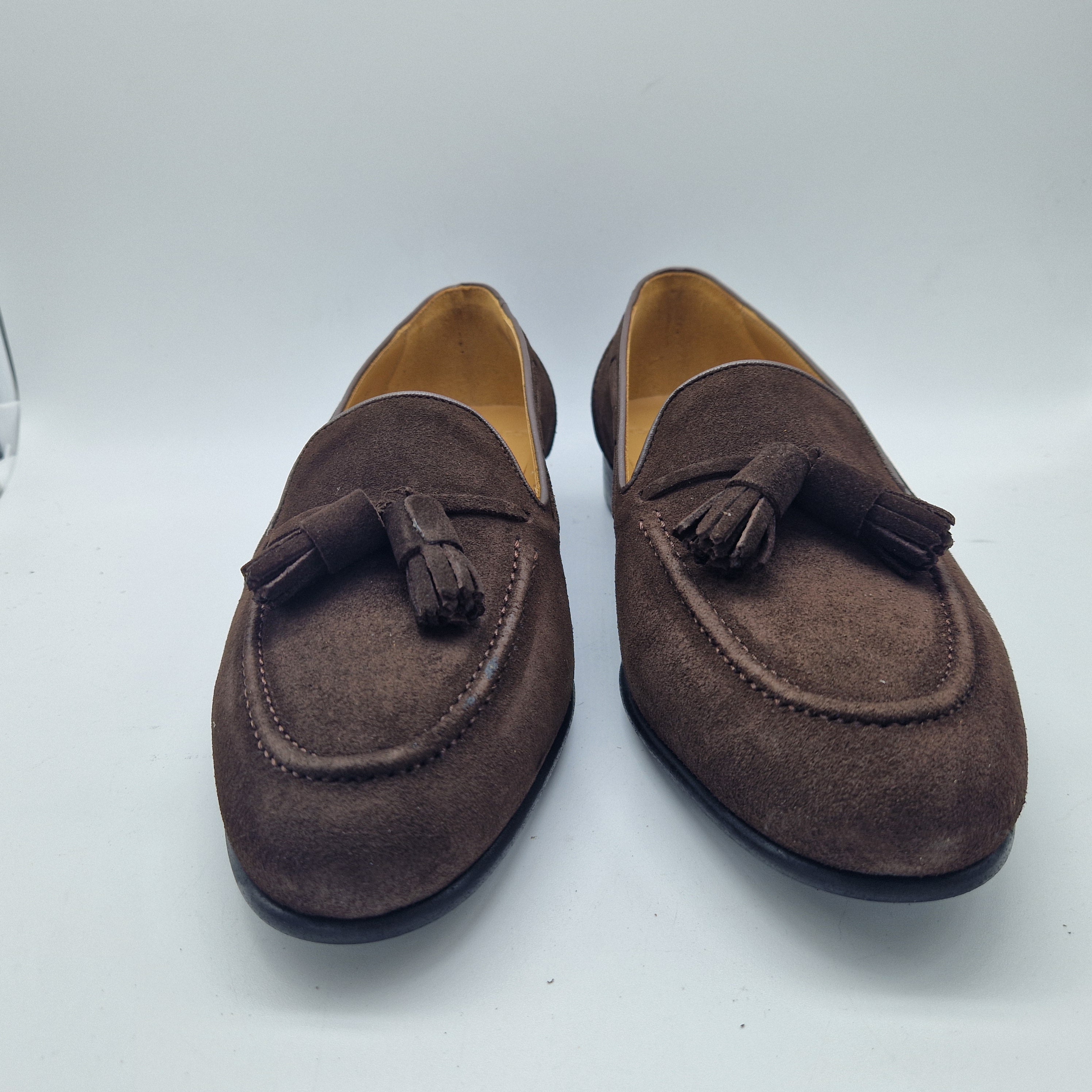 CASTELLANO DE BORLAS EN SERRAJE MARRÓN