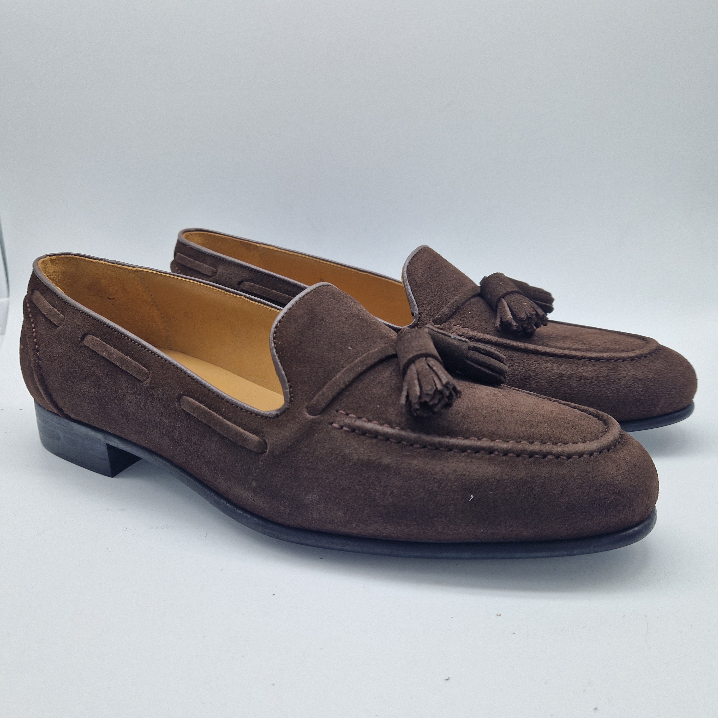 CASTELLANO DE BORLAS EN SERRAJE MARRÓN