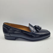 CASTELLANO DE BORLAS EN PIEL NEGRA