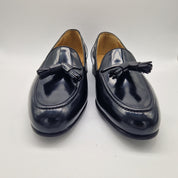 CASTELLANO DE BORLAS EN PIEL NEGRA