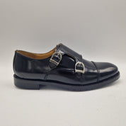 2 HEBILLAS EN PIEL NEGRA