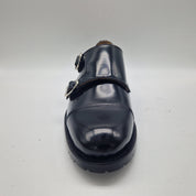 2 HEBILLAS EN PIEL NEGRA