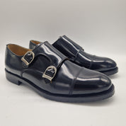 2 HEBILLAS EN PIEL NEGRA