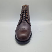 BOTITA EN PIEL ENGRASADA MARRÓN