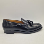 CASTELLANO DE BORLAS EN PIEL NEGRA - 72175