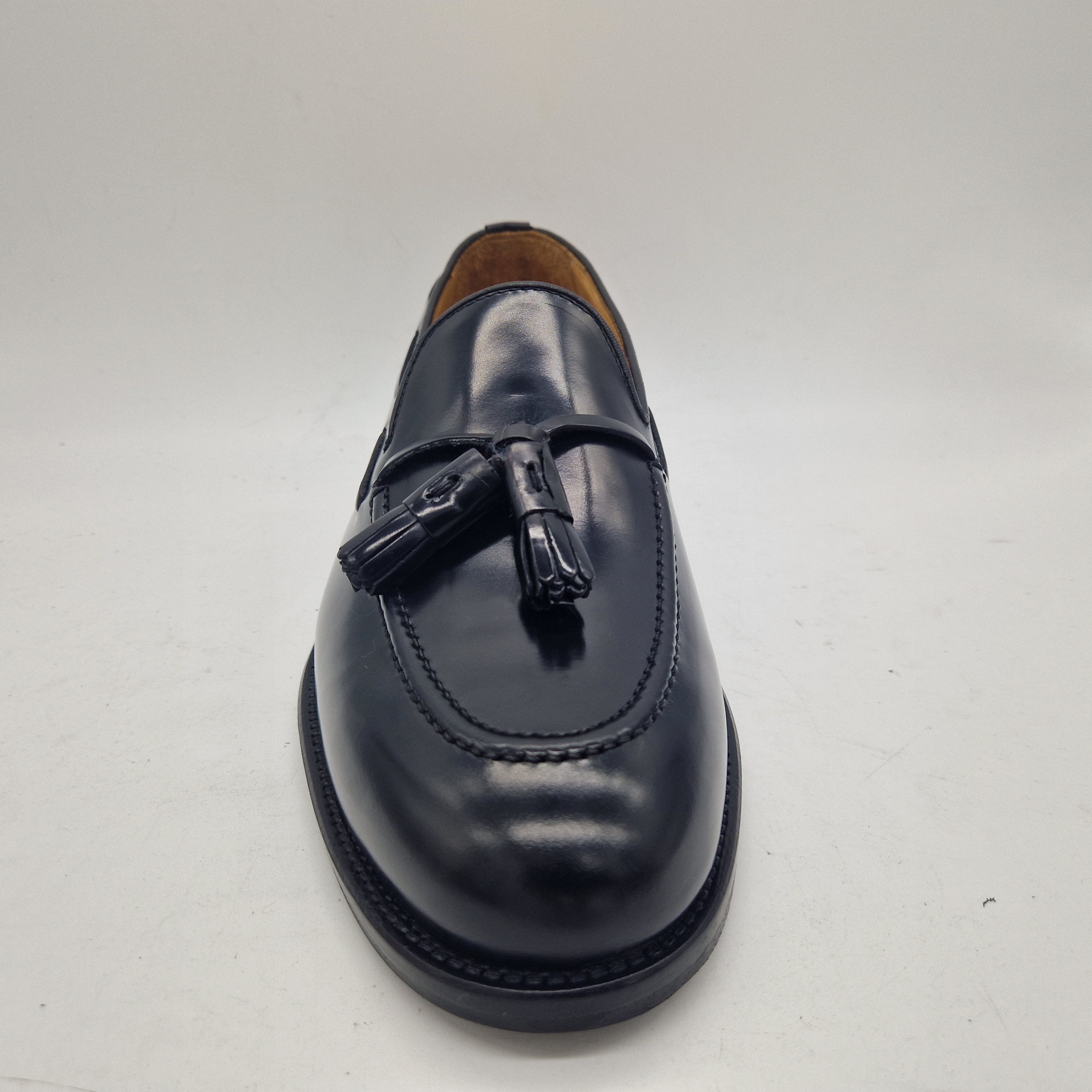 CASTELLANO DE BORLAS EN PIEL NEGRA - 72175