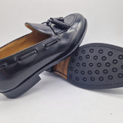 CASTELLANO DE BORLAS EN PIEL NEGRA - 72175