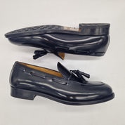 CASTELLANO DE BORLAS EN PIEL NEGRA - 72175