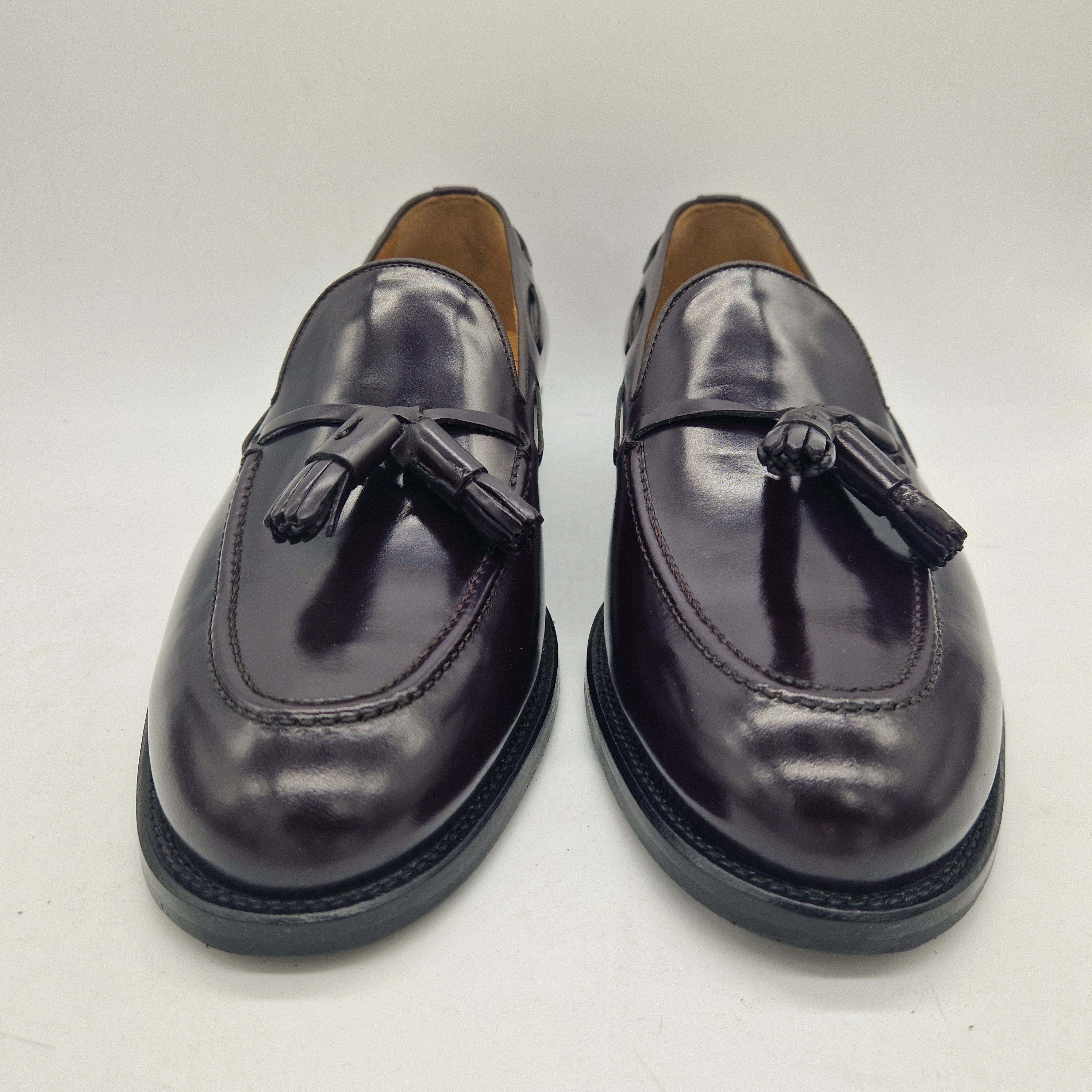 CASTELLANO DE BORLAS EN PIEL BURDEOS - 72177