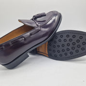 CASTELLANO DE BORLAS EN PIEL BURDEOS - 72177