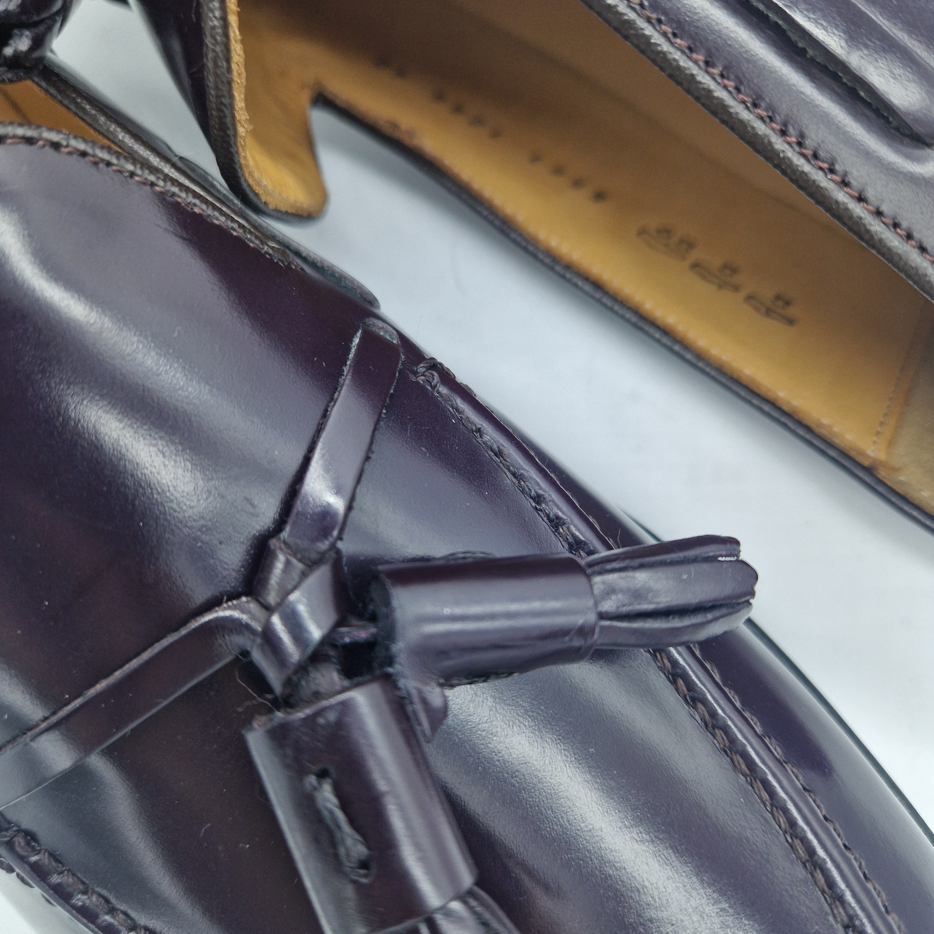 CASTELLANO DE BORLAS EN PIEL BURDEOS - 72177