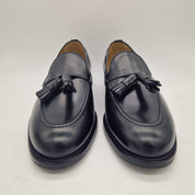 CASTELLANO DE BORLAS EN PIEL NEGRA - 72183