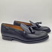 CASTELLANO DE BORLAS EN PIEL NEGRA - 72183