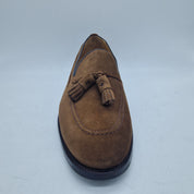 Mocasines SCHUHKONZEPT de borlas en serraje de cuero, detalle elegante y clásico en calzado para hombre.