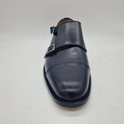 Hebillas en piel negra de SchuHKonzept, dos hebillas de moda para accesorios y prendas.