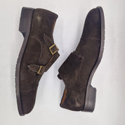 2 HEBILLAS EN SERRAJE MARRÓN - 72187