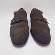 2 HEBILLAS EN SERRAJE MARRÓN - 72187