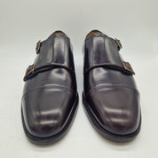 2 HEBILLAS EN PIEL MARRÓN - 72188