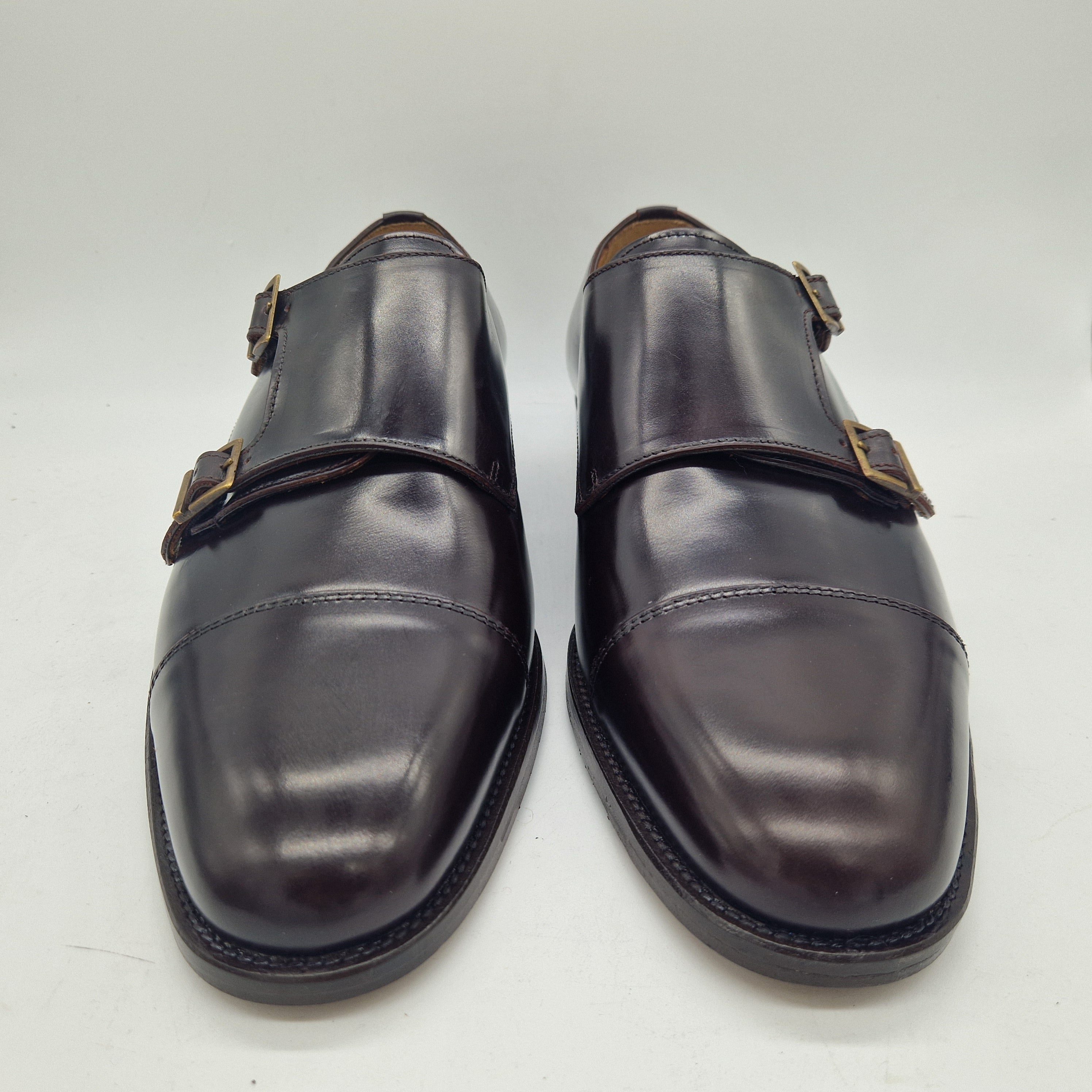 2 HEBILLAS EN PIEL MARRÓN - 72188