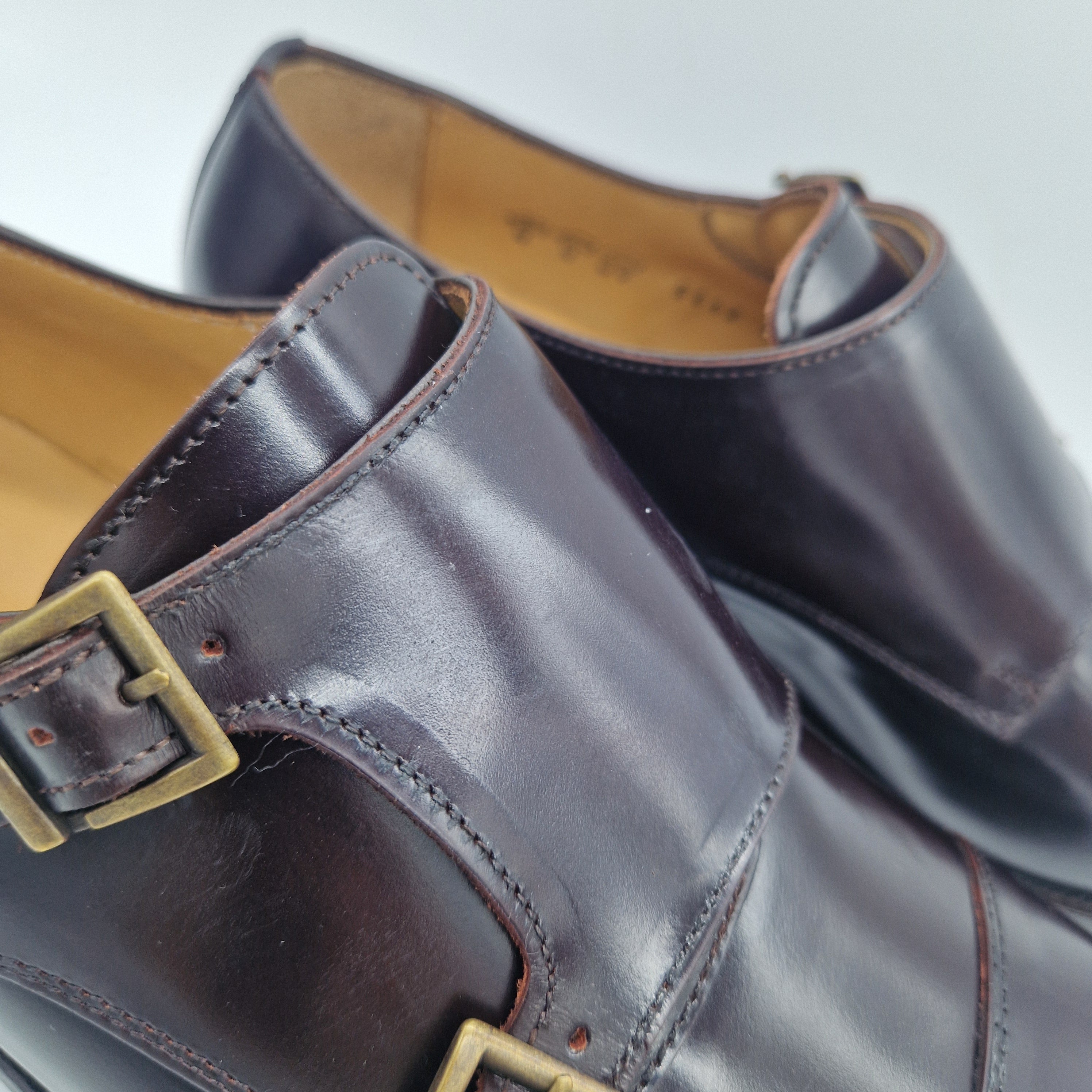 2 HEBILLAS EN PIEL MARRÓN - 72188