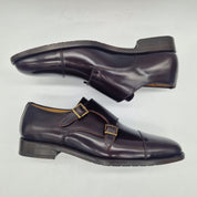 2 HEBILLAS EN PIEL MARRÓN - 72188