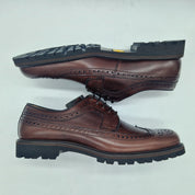 BLUCHER EN PIEL ENGRASADA MARRÓN Y PISO VIBRAM - 72218