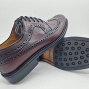 BLUCHER PICADO EN PIEL BURDEOS - 72220