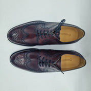 BLUCHER PICADO EN PIEL BURDEOS - 72220