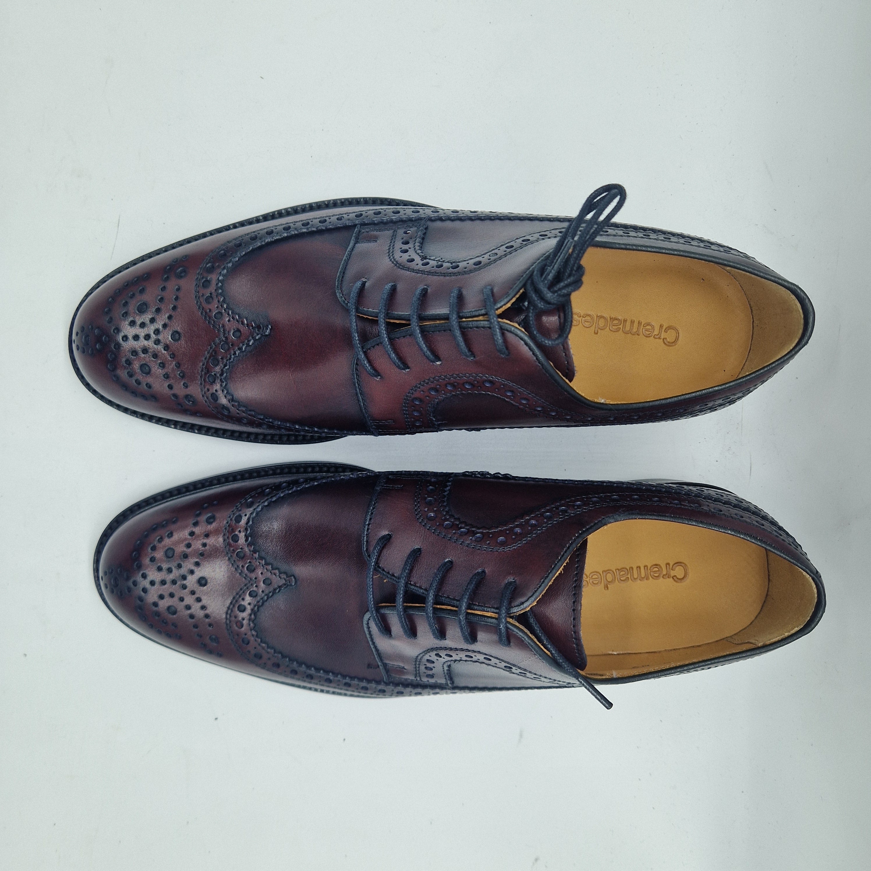 BLUCHER PICADO EN PIEL BURDEOS - 72220