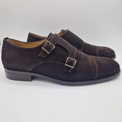 2 HEBILLAS EN SERRAJE MARRÓN - 72221