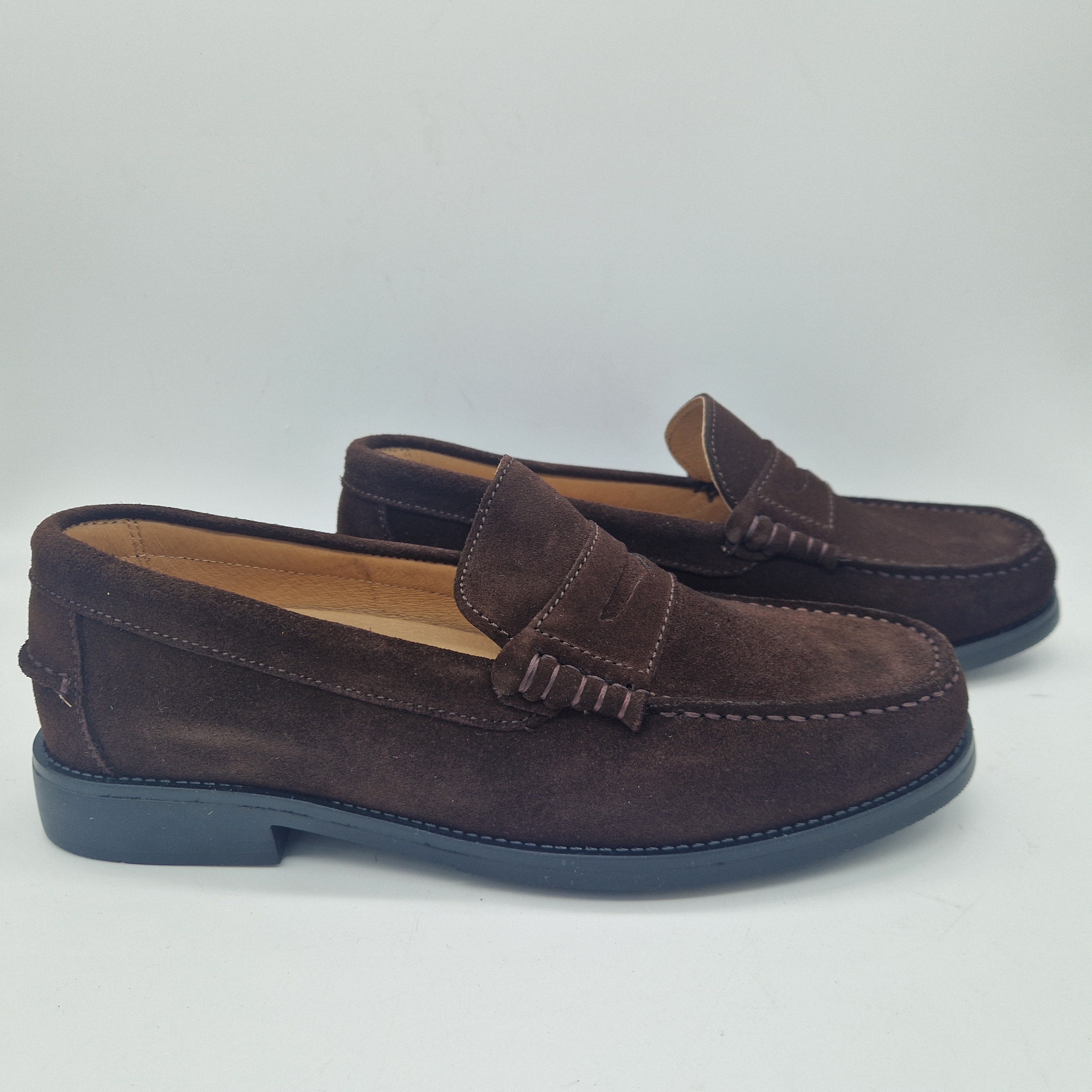 CASTELLANO DE ANTIFAZ EN SERRAJE MARRÓN - 72351