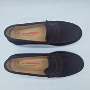 CASTELLANO DE ANTIFAZ EN SERRAJE MARRÓN - 72351