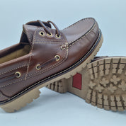 NAÚTICO EN PIEL ENGRASADA MARRÓN - 72353