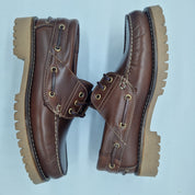 NAÚTICO EN PIEL ENGRASADA MARRÓN - 72353